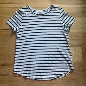 Old Navy black and white striped shirt. Size women’s small.